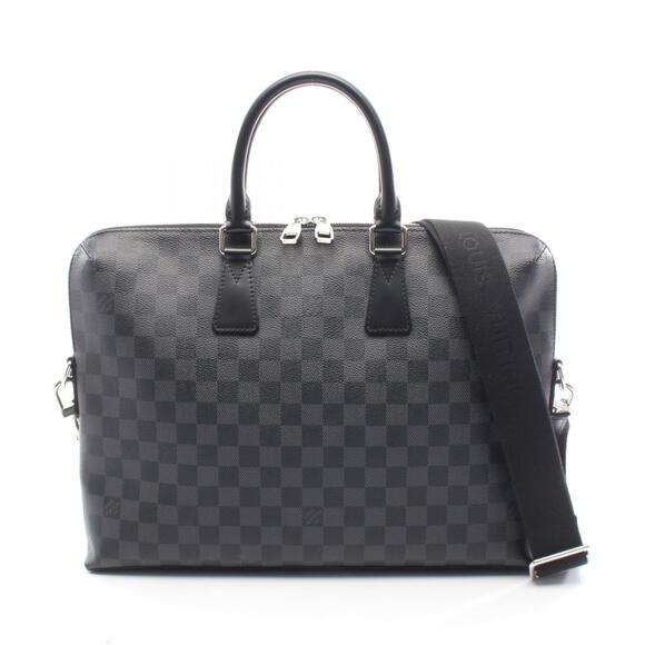 Louis Vuitton Handbags - Louis Vuitton PDJ Porte document Jour Briefcase Bag Leather Graphite Black